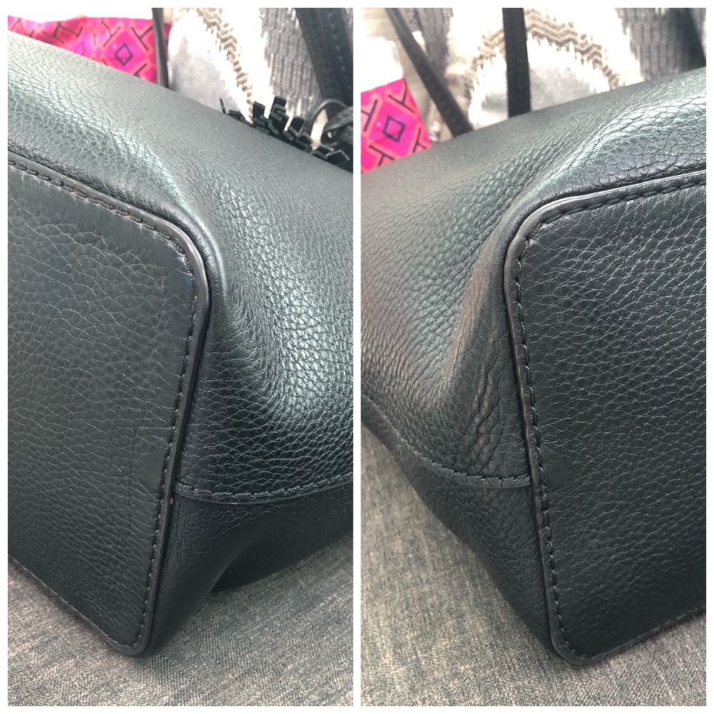 HOST PICK!🔥Tory Burch Tassel Leather Tote Handbag - Picture 9 of 13